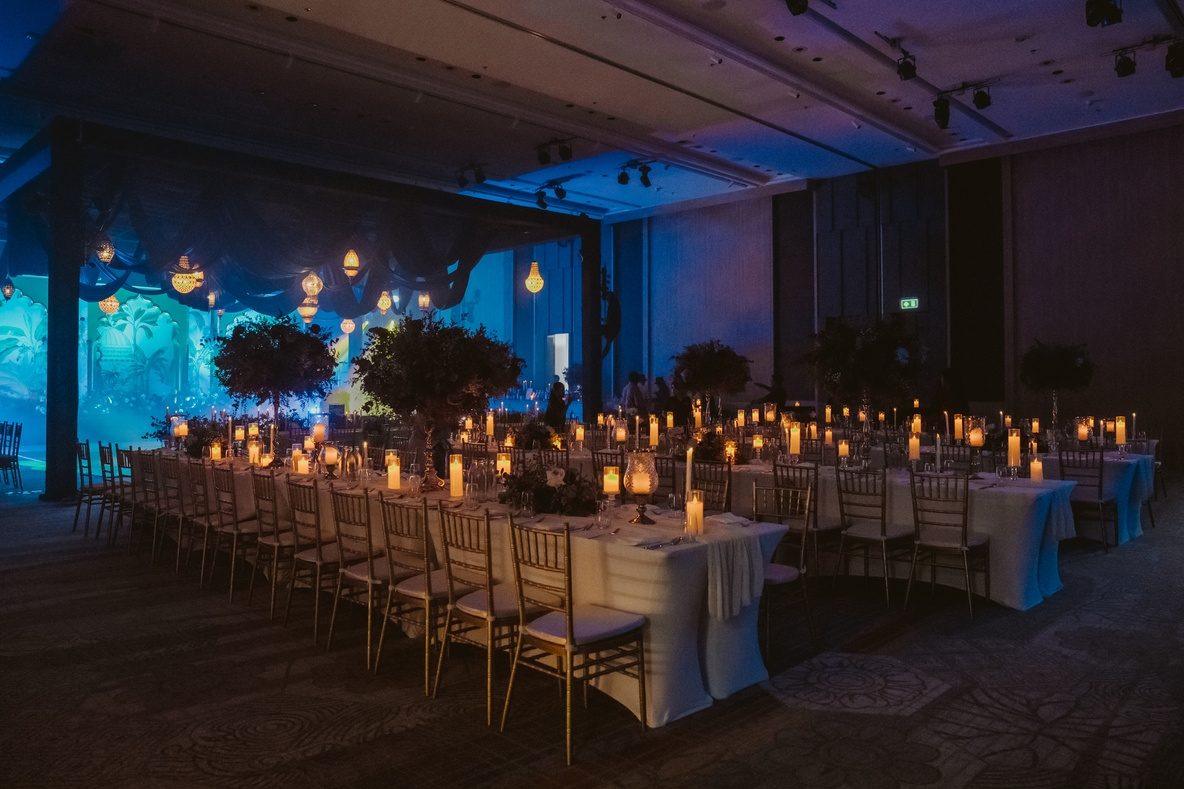 Candlelit reception